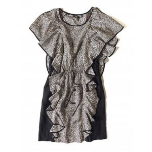 Cynthia Steffe Flutter Sleeve Silk Dress